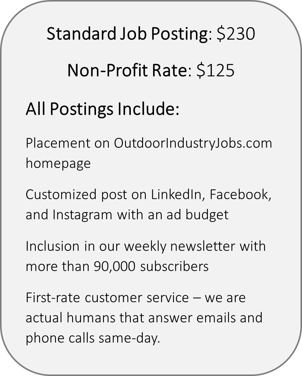 Outdoor Industry Jobs